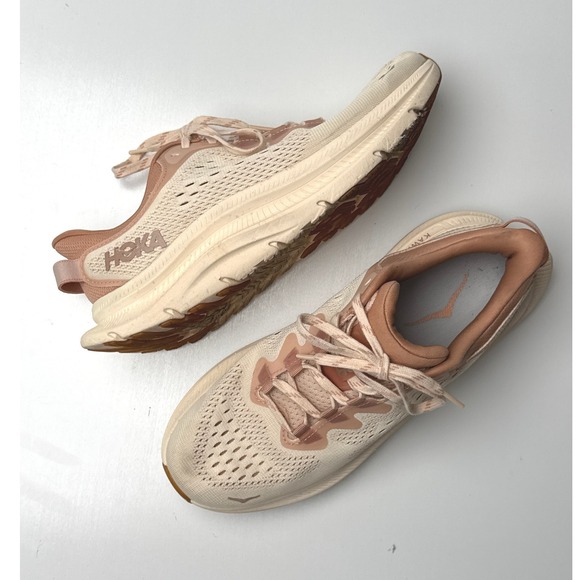 Hoka One One Shoes - Hoka Kawana 2 Women 8B Running Shoes Vanilla Rose Gold 1147913 VSN Sneaker